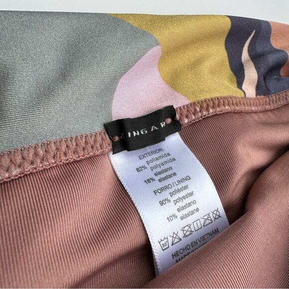 Zingara Sirocco size 12 multicolored bikini bottoms fold over style - Picture 3 of 8